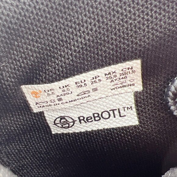 Timberland Sky 6 Inch Platform Lace Up Combat Boots A428J Black Leather US 8.5 - Picture 14 of 14